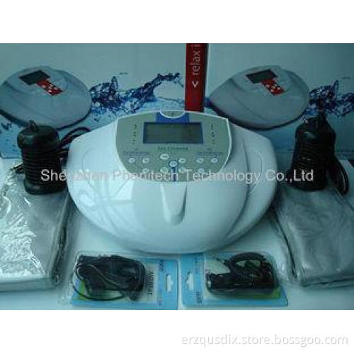 Two People Use Dual Ionized Foot Detox Machine , Ionic Foot